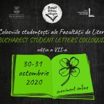 Afiș BucharEst STudent Letters Colloquia