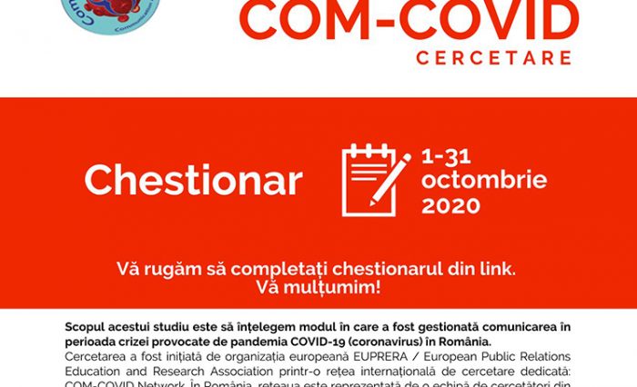 studiu privind comunicarea în cazul pandemiei de covid